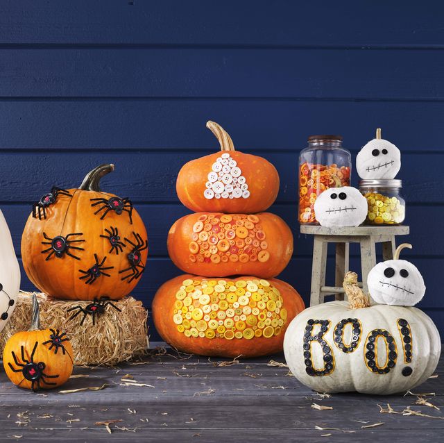 Pięknie ozdobione dynie na Halloween